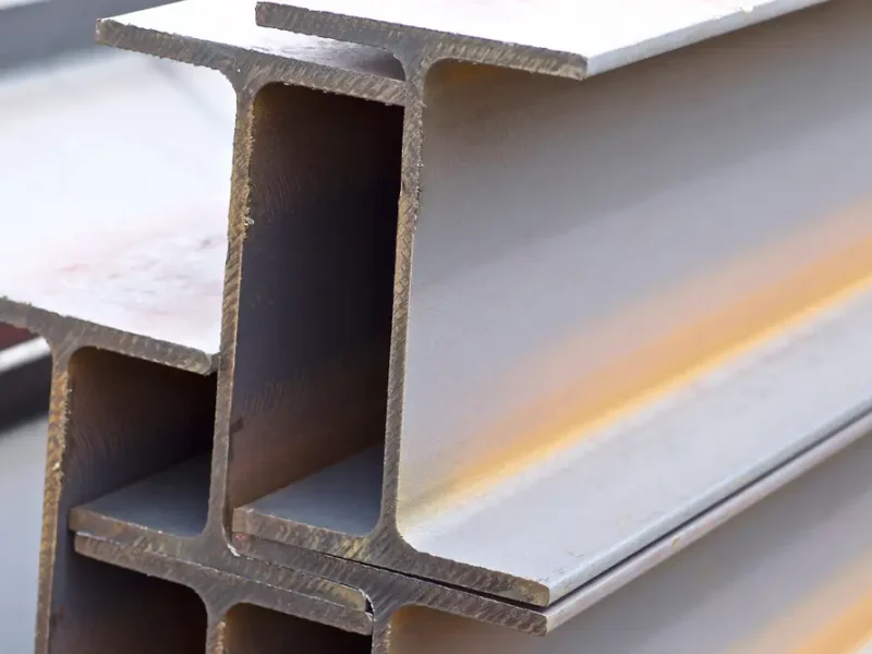 Metal,Profile,Beam,In,Packs,At,The,Warehouse,Of,Metal