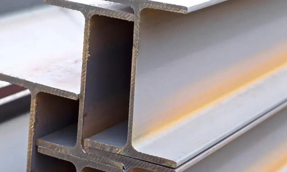 Metal,Profile,Beam,In,Packs,At,The,Warehouse,Of,Metal