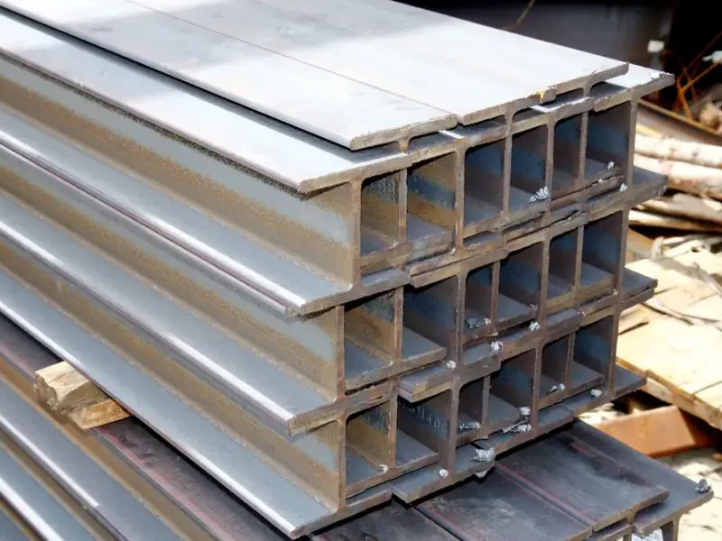 Steel,Channel,Bunch,In,Warehouse